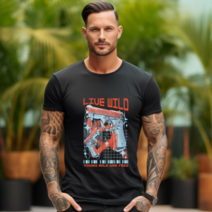 🌿 LIVE WILD Unisex Tee – Born Free. Made to Roam