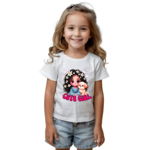 Cute Girl Kids Tee: